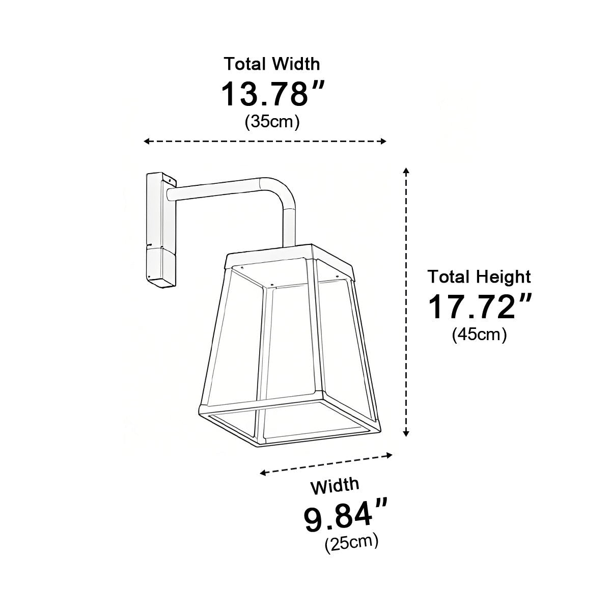Waterproof Modern Farmhouse Outdoor Porch LED Wall Lights